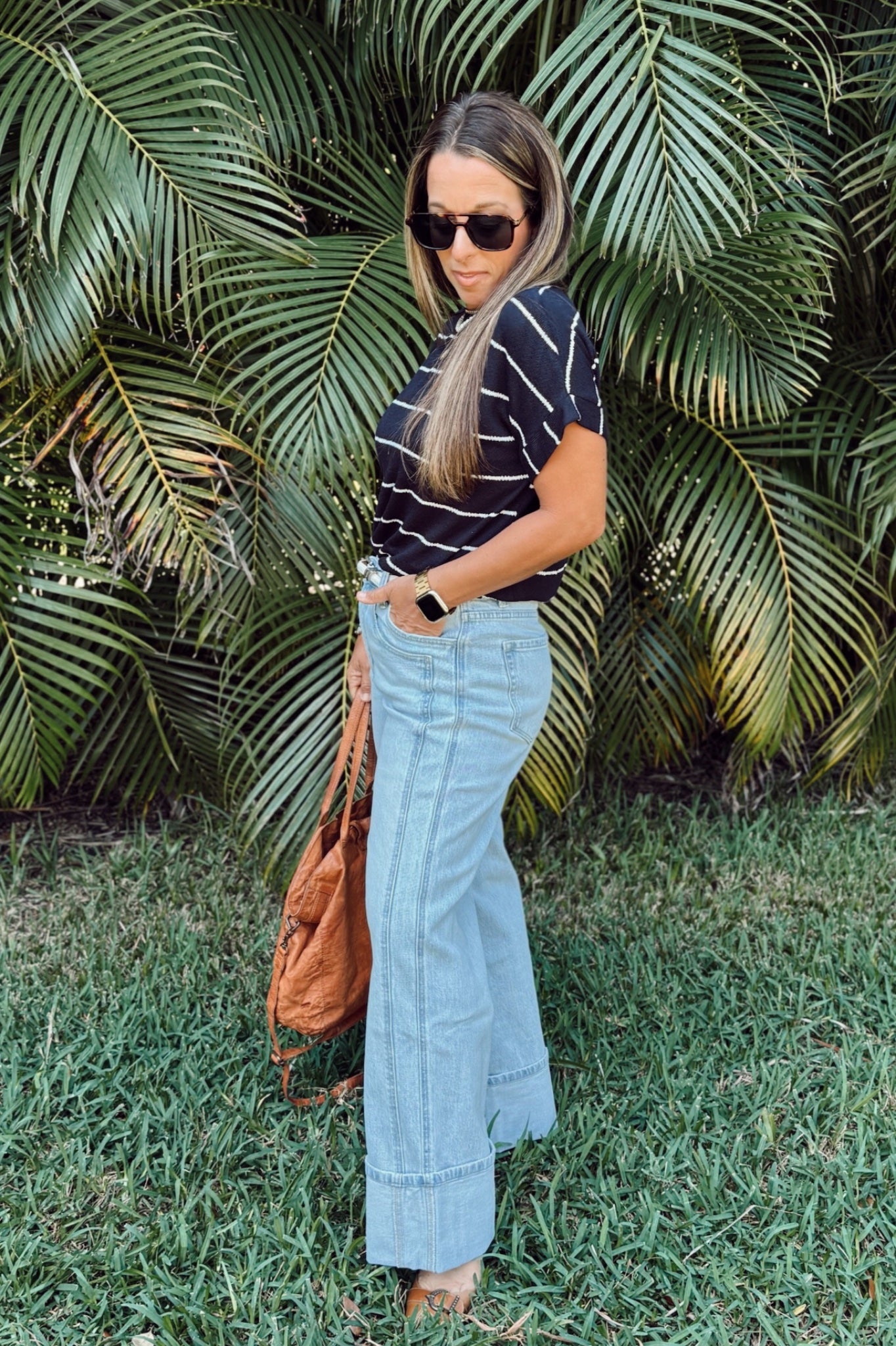 The Kris Wide Leg Denim- Light Wash