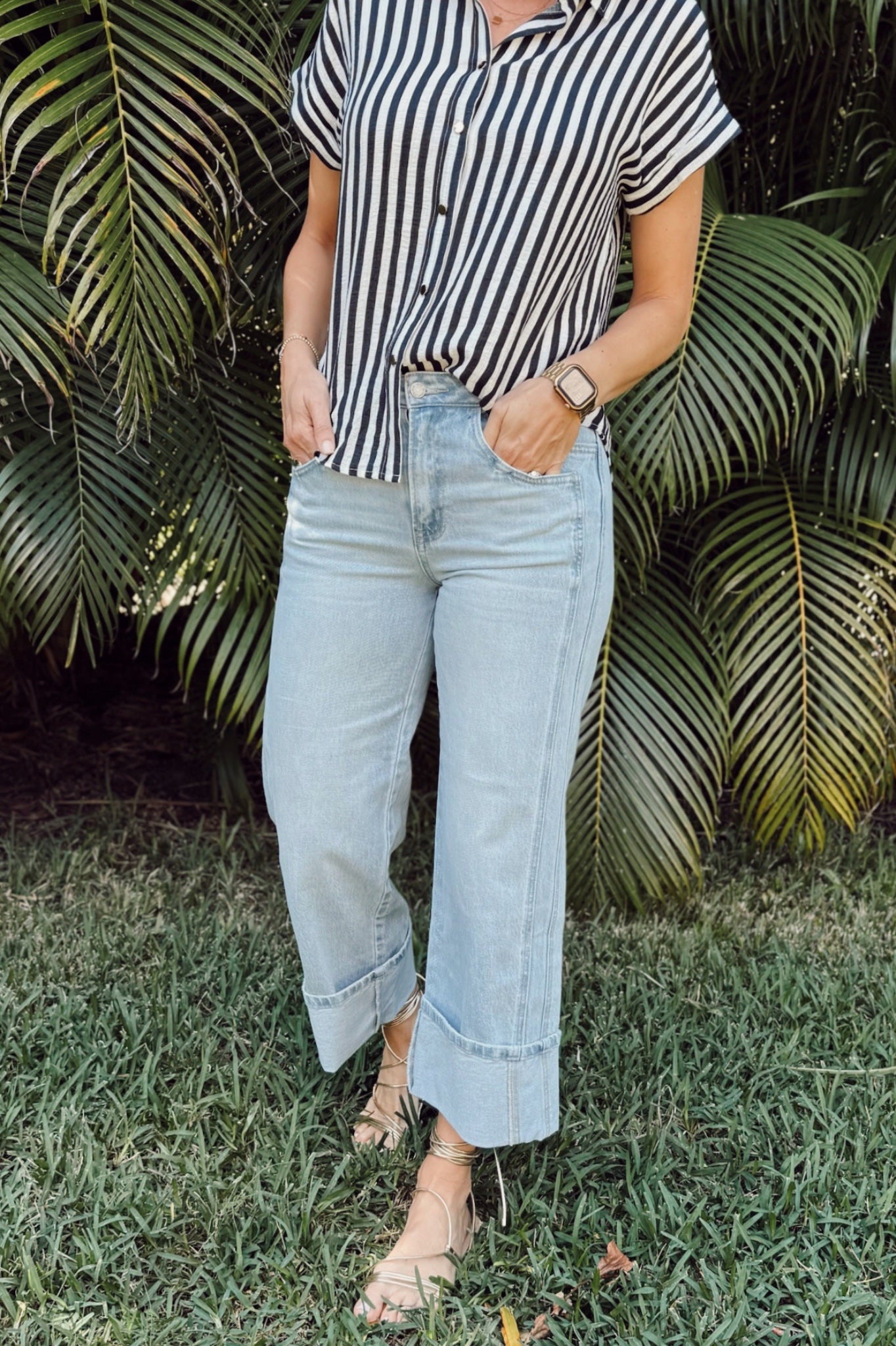 The Kris Wide Leg Denim- Light Wash